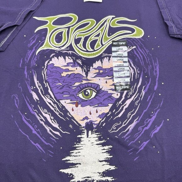 Melanie Martinez Eye Heart Oracle T-Shirt Purple Gildan LARGE New - Picture 2 of 7